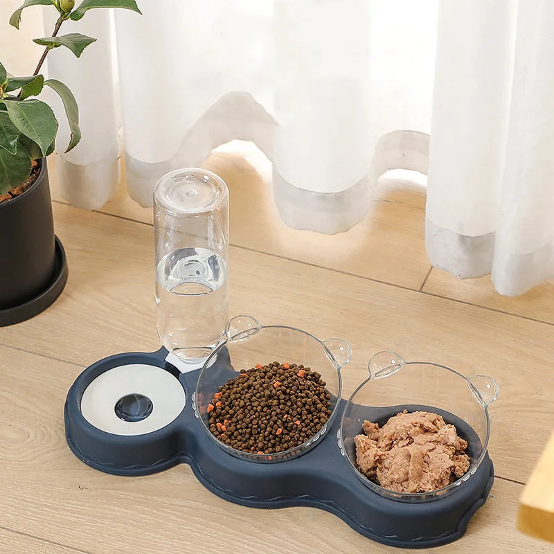 Automatic Pet Feeder and Water Dispenser for Cats
