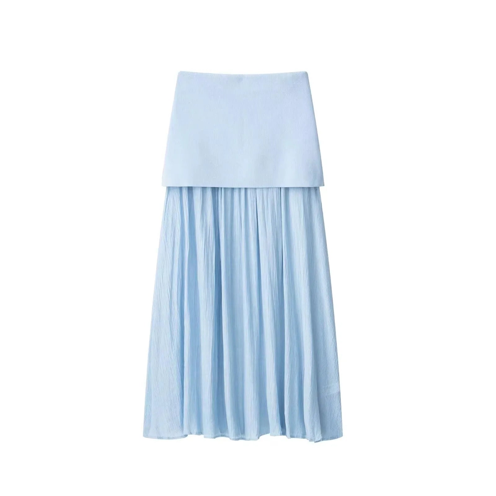 HH Womens Elegant Solid Long Skirt High Waist Beachwear