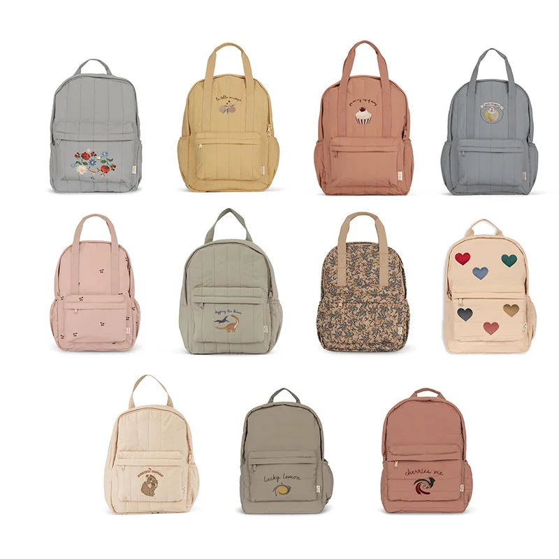 Cute Cartoon Cotton Kids Backpack for Ages 4-6