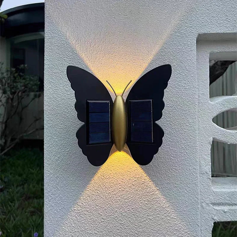 Solar Powered LED Wall Light for Garden and Outdoor Spaces