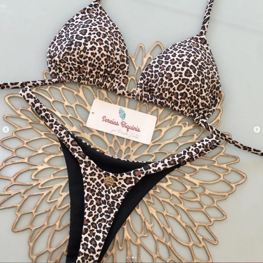 2026 Polyester Sexy Brazilian Bikini Set for Women