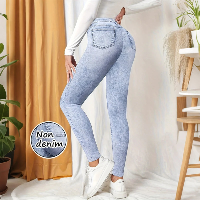 Women's High Waist Yoga Pants with Hip Lifting Design