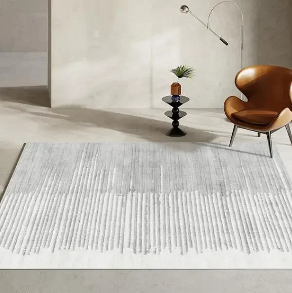 Large Gray Soft Lounge Rug for Modern Living Room and Bedroom