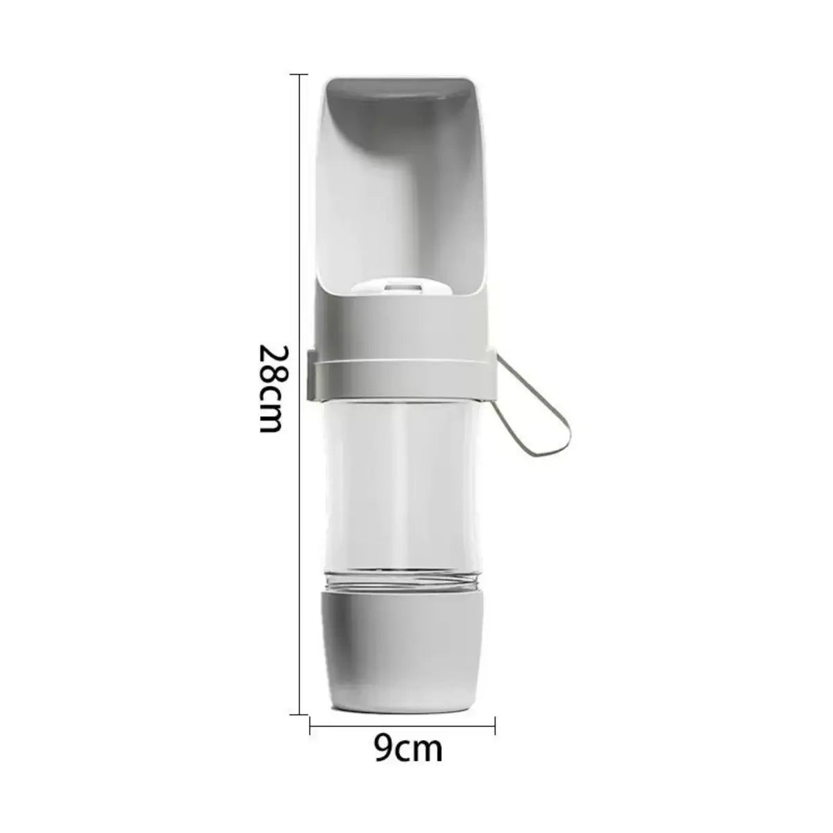 Integrated Portable Pet Water and Food Dispenser Bottle
