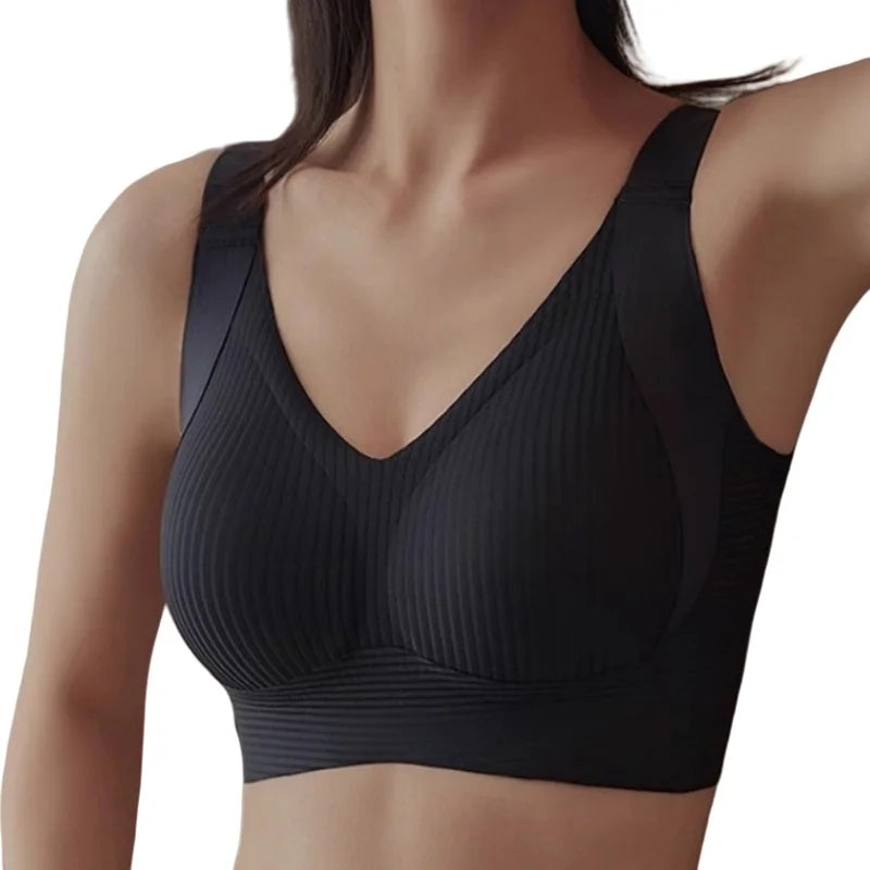 Comfortable Push-Up Bra for Women Seamless Padded V-neck