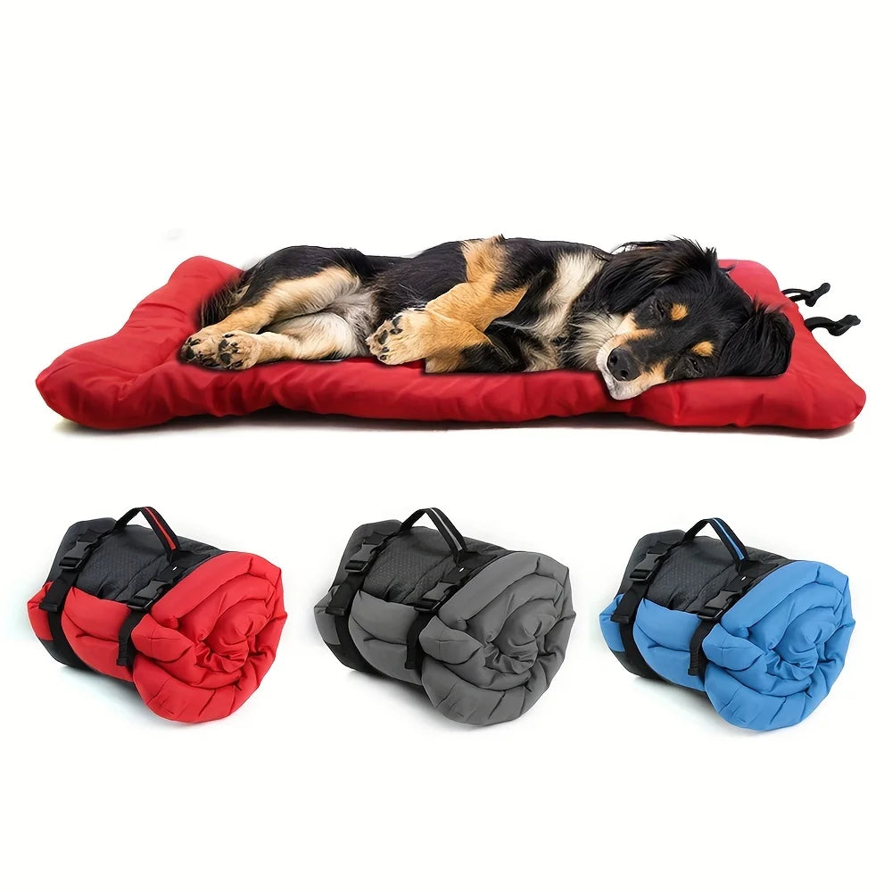 Portable Roll-Up Pet Mat for Travel and Outdoor Adventures