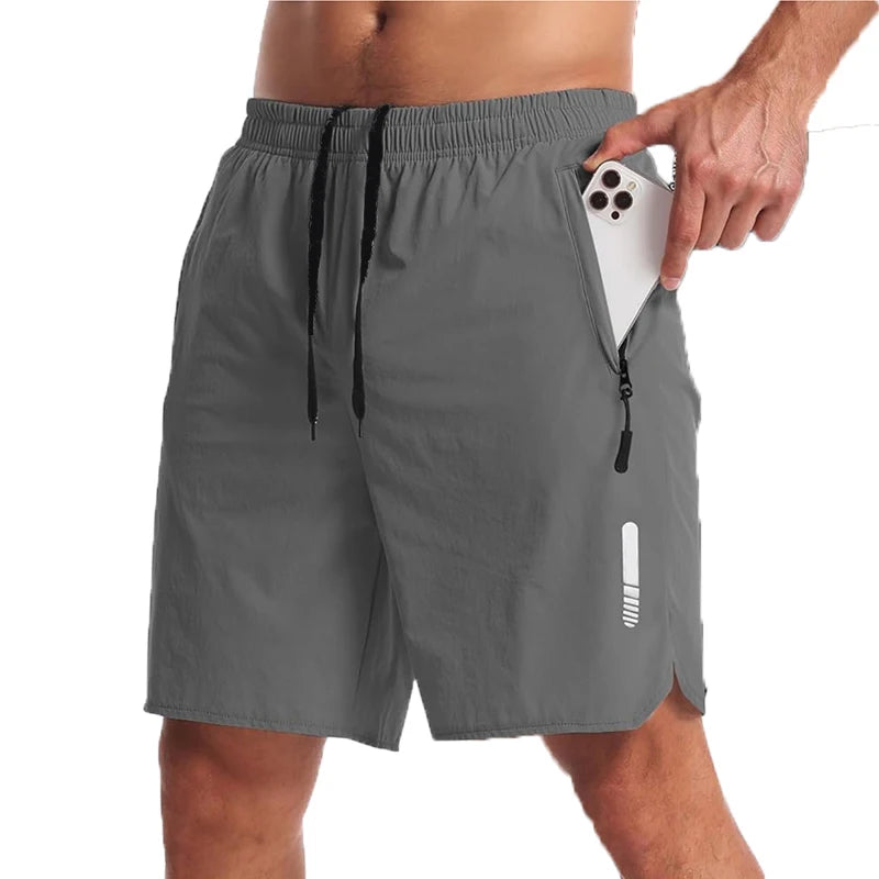 Men's Nylon Elastane Sport Shorts for Summer Running