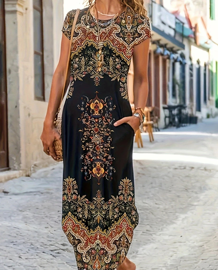 Elegant Casual Women Dress Knee-Length A-Line Polyester
