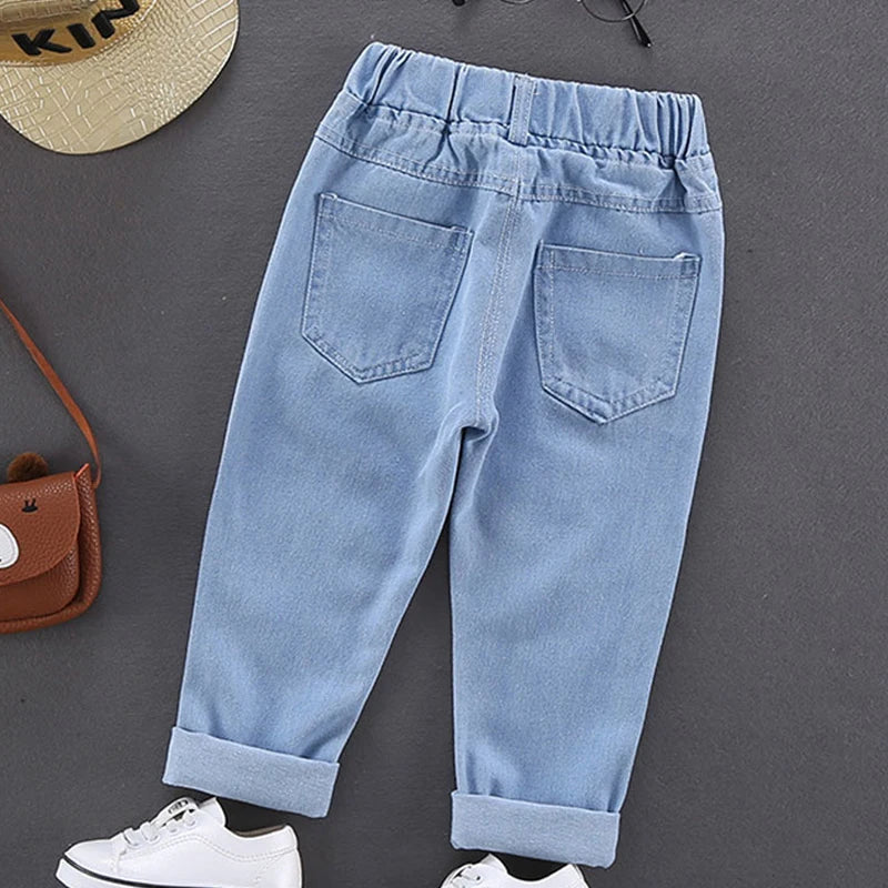 Boys Cotton Stretch Denim Jeans for Kids Casual Wear