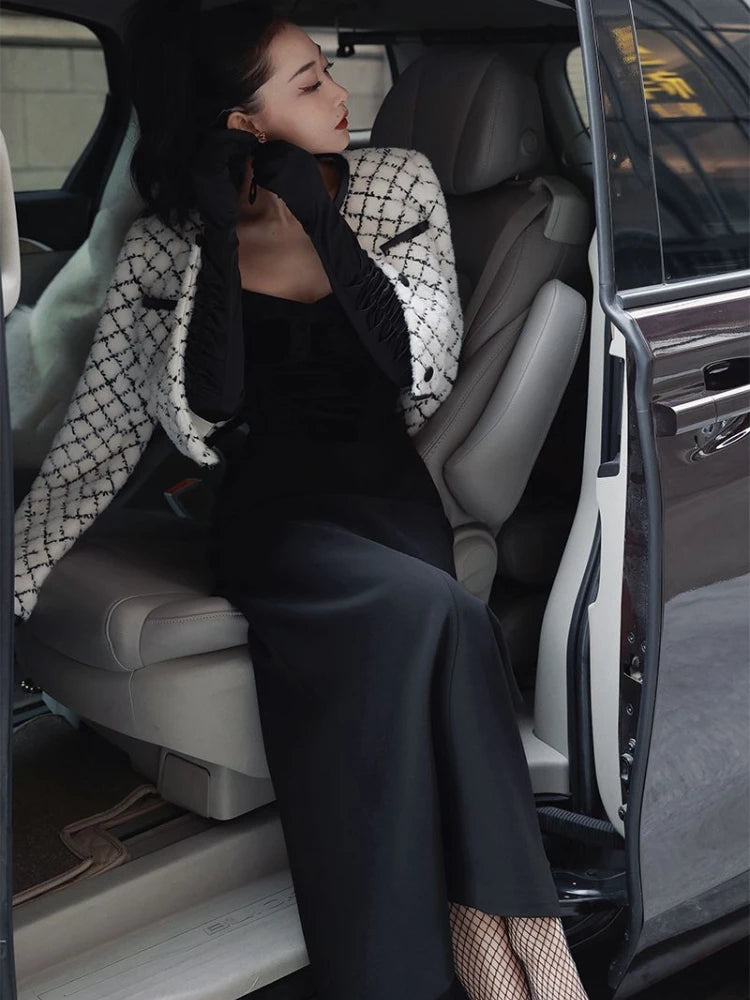 Elegant Black Gray Long Skirt for Women by Qarkash