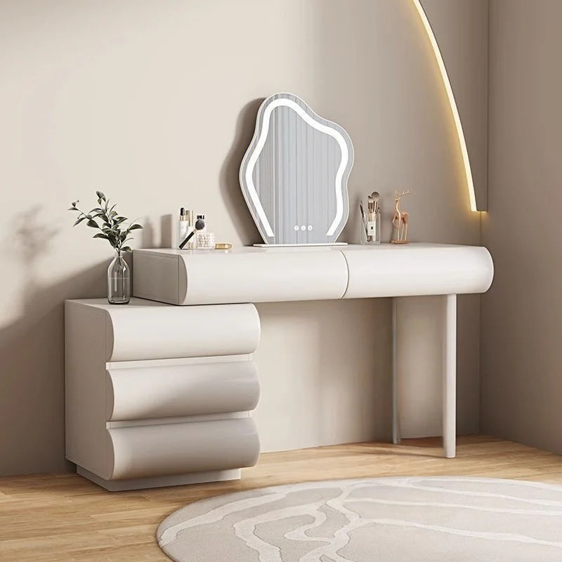 Modern White Wooden Makeup Dressing Table for Bedrooms