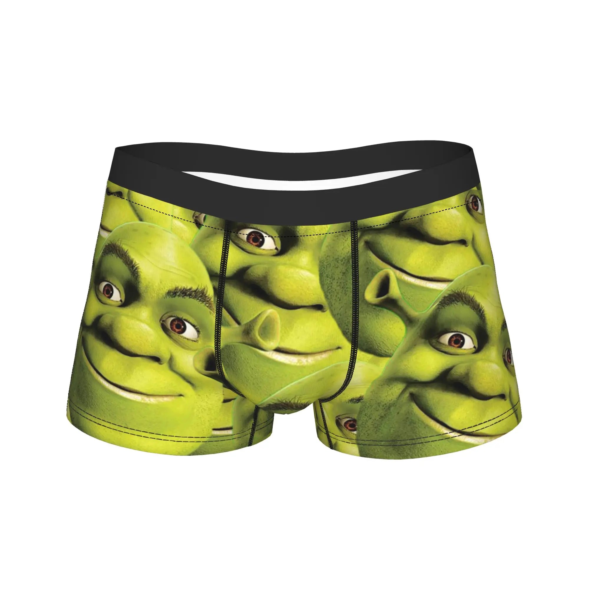 Humor Boxer Shorts for Men Cartoon Breathable Polyester M-XXL