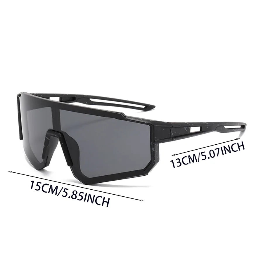 A Pair of Stylish Men's Glasses. Large Frame Glasses with a Futuristic Feel, Suitable for Men, Women, Fashion, and Photography