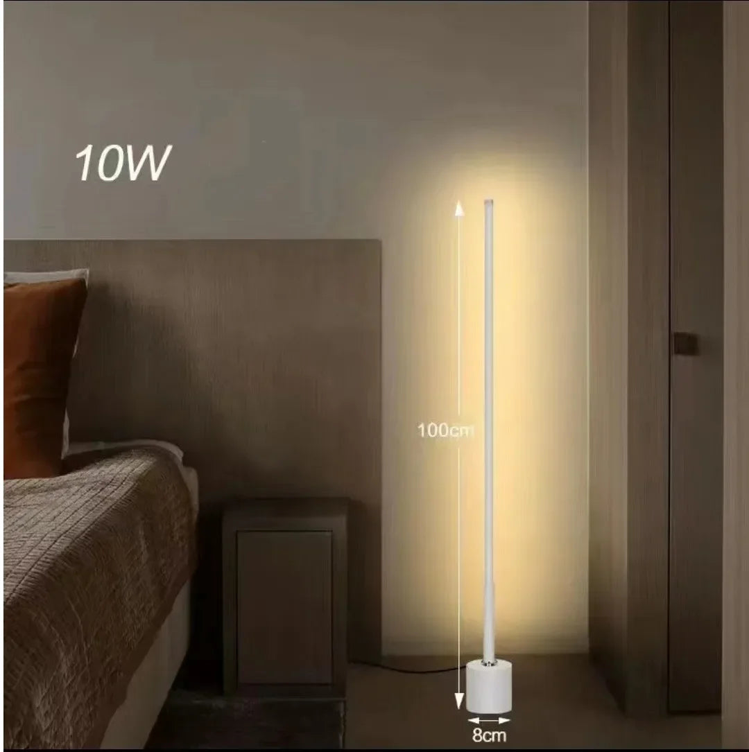 Dimmable LED Corner Floor Lamp with Remote Control for Study