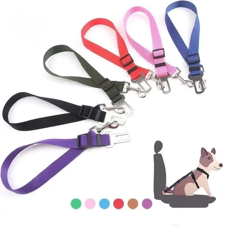 Adjustable Stainless Steel Pet Car Safety Seat Belt