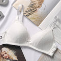 Seamless Wire Free Push Up Bra for Women in Black and White