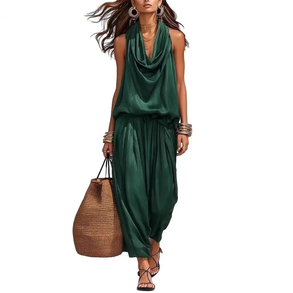 MALEY LifeStyle Women's Elegant 2 Piece Pants Set