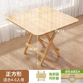 Solid Wood Foldable Dining Table for Small Spaces