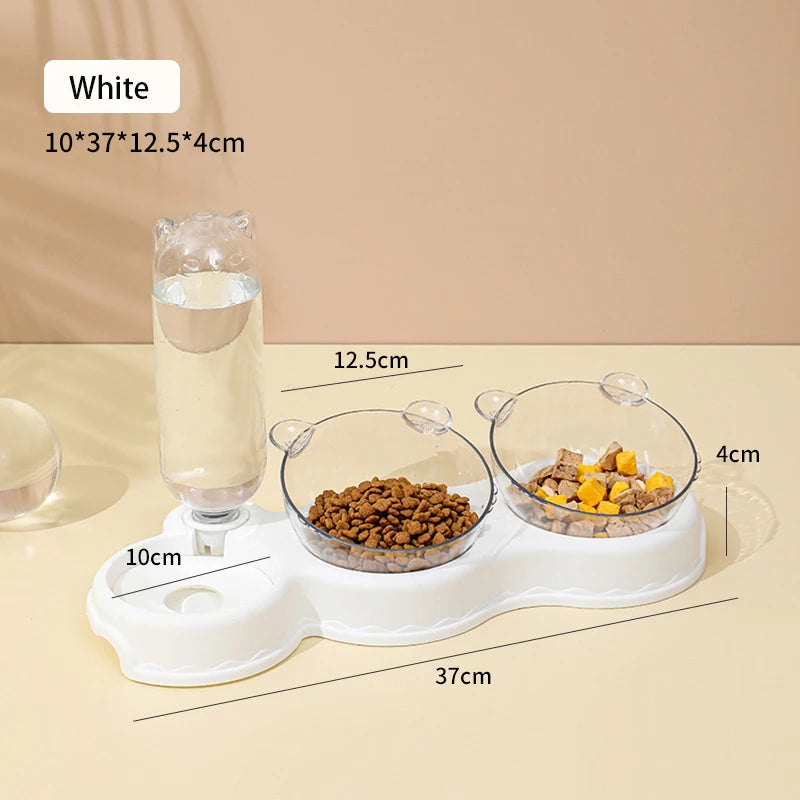 Automatic Pet Feeder and Water Dispenser for Cats