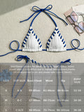 UOSU Women's Low Waist Solid Polyester Bikini Set