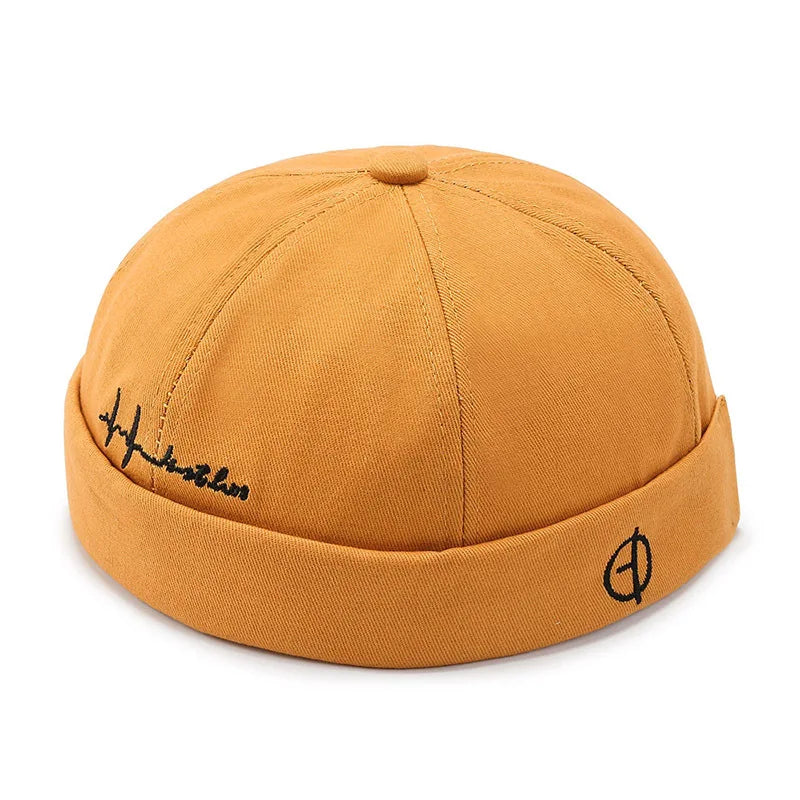 Vintage Brimless Hip Hop Beanie Hat for Men and Women