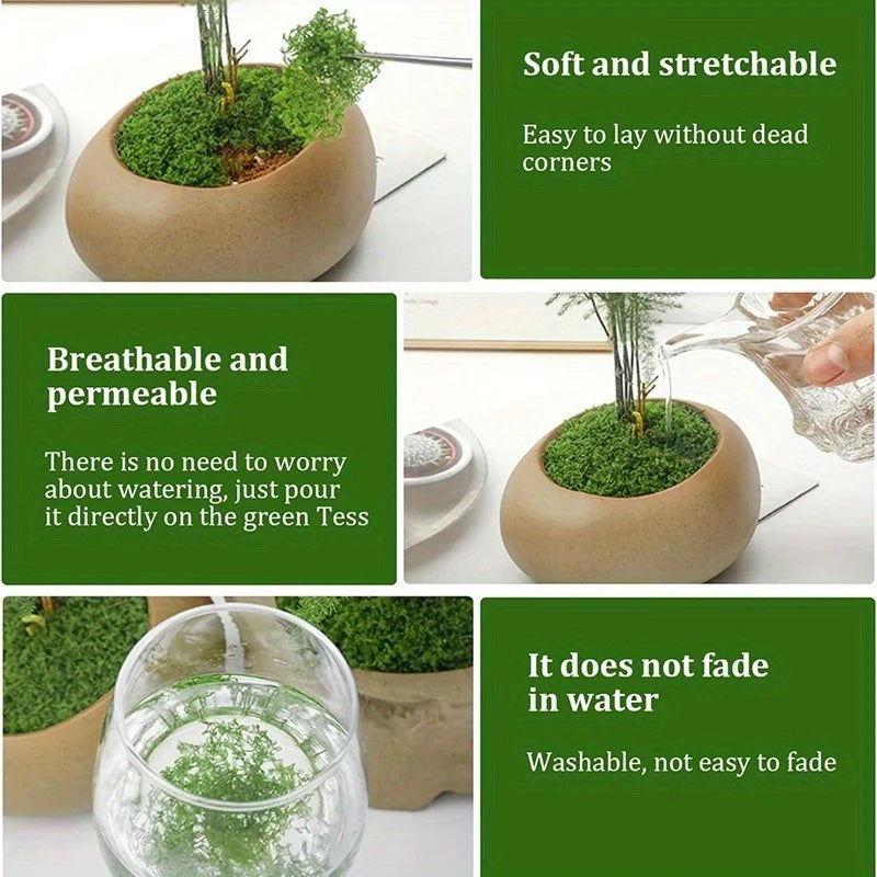 Artificial Green Moss for DIY Crafts and Home Decor