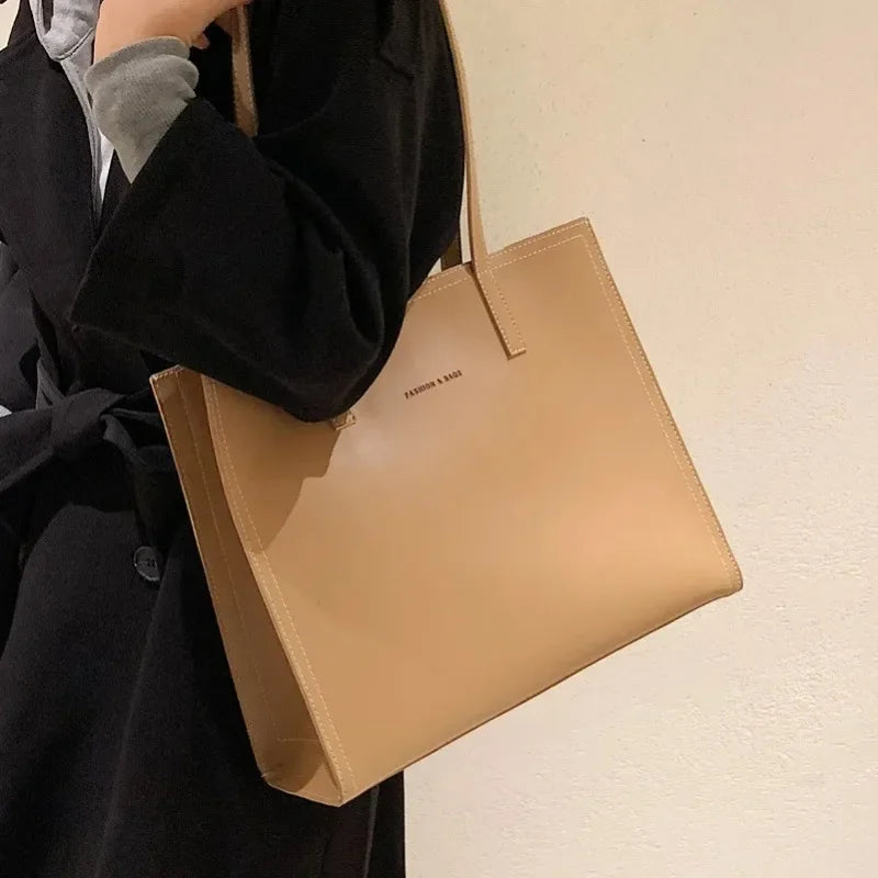 Luxury PU Leather Women's Tote Bag for Casual Use