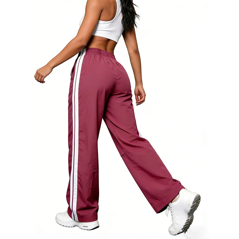 Elegant High Waist Wide Leg Pants for Women in Polyethersulfone