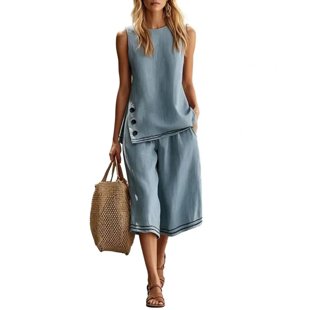 MALEY LifeStyle Summer Women Lounge Set in Soft Polyester