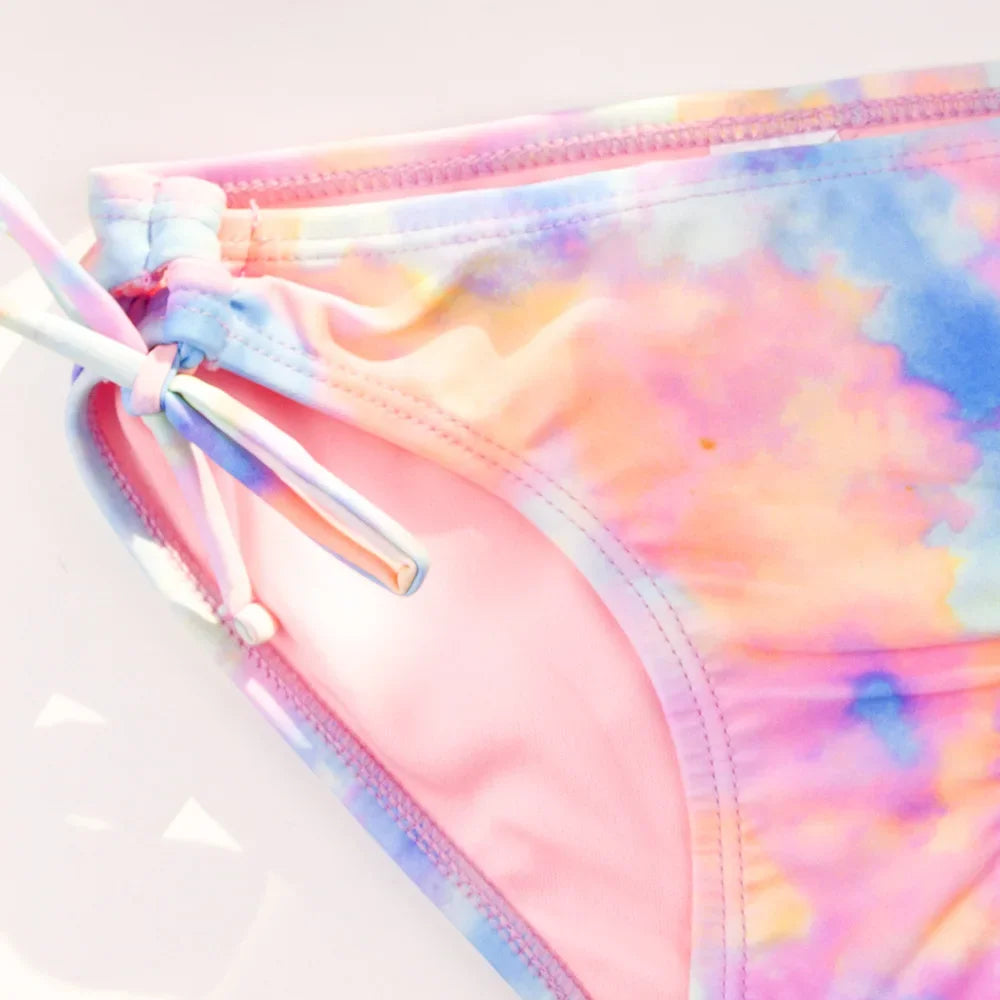 Girls Two Piece Bikini Swimsuit Set for Ages 6-14