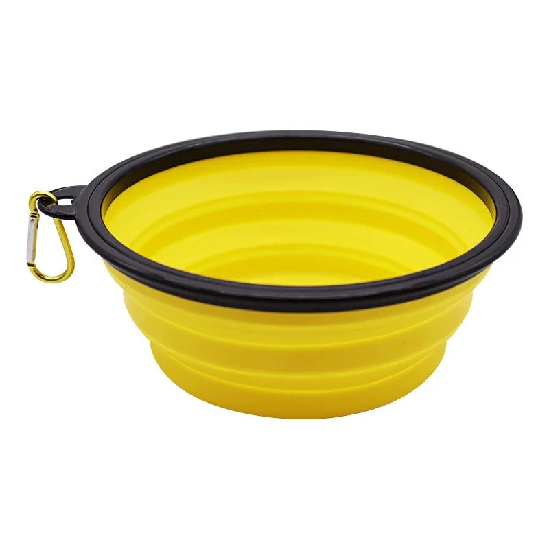 Collapsible Silicone Pet Travel Bowl for Food and Water