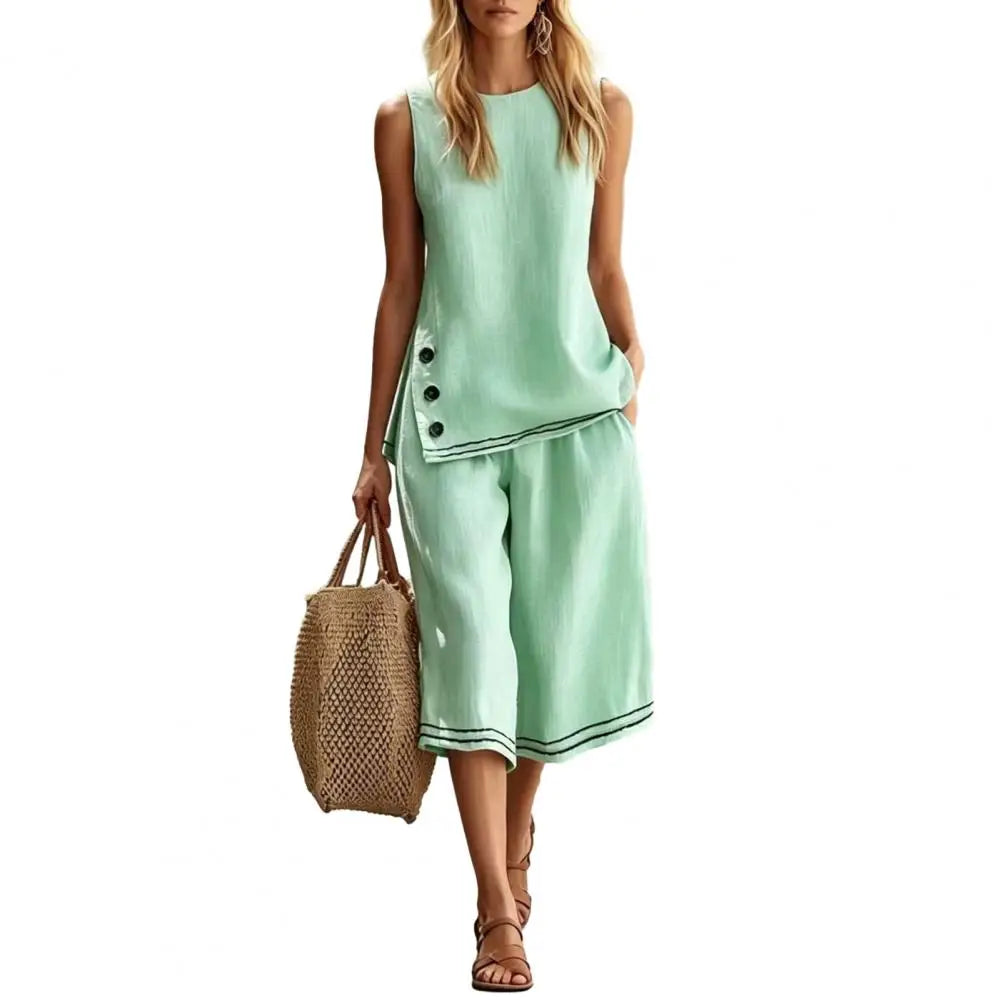 MALEY LifeStyle Summer Women Lounge Set in Soft Polyester
