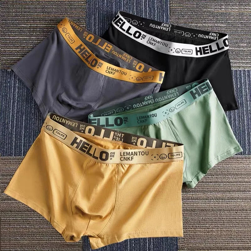 Men's Breathable Polyester Sports Briefs in Large Size