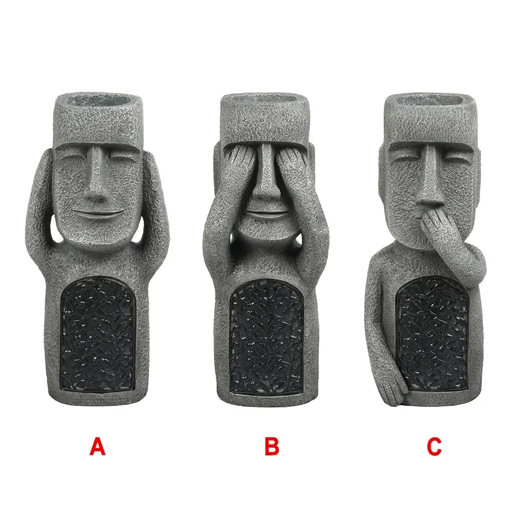 Easter Island Resin Statues for Garden Decoration