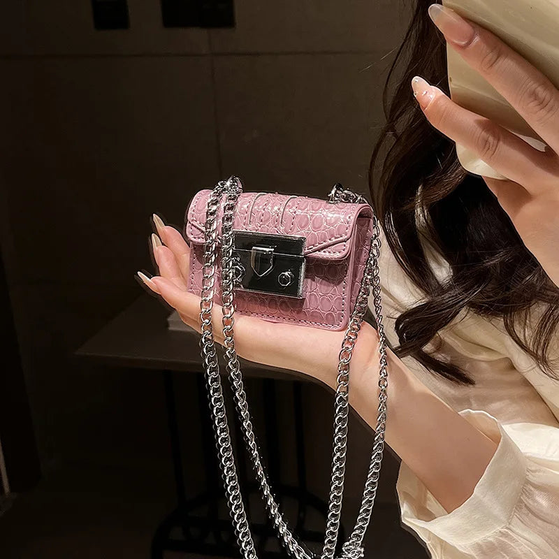 2024 Trend Women Mini Crossbody Chain Purse Handbag