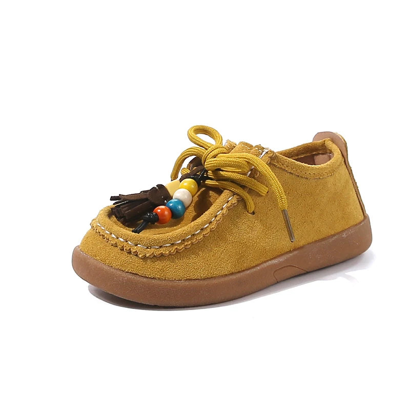 Retro Style Leather Mary Jane Shoes for Girls 3-6Y