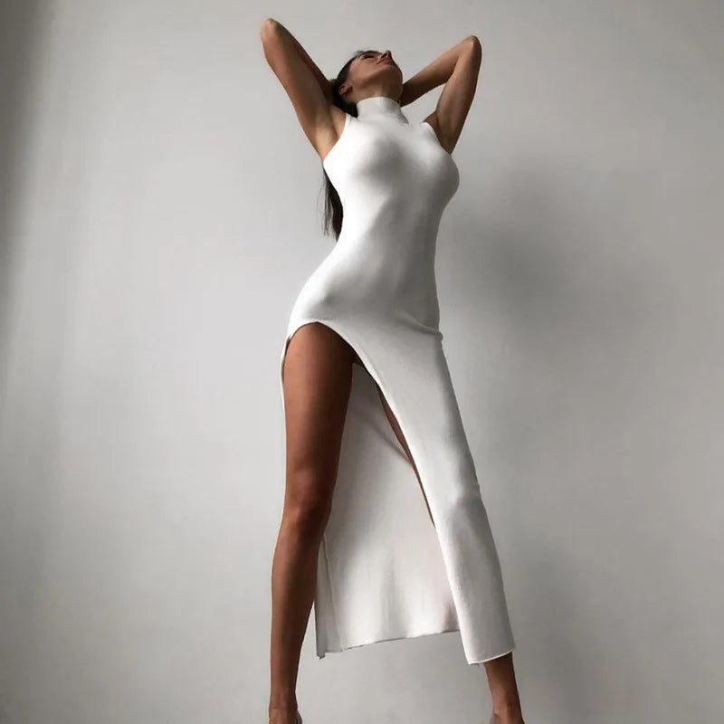 Y2k Sleeveless Bodycon Maxi Dress for Women by ZZSYKD