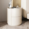 Modern Minimalist Solid Wood Nightstand with Two Drawers