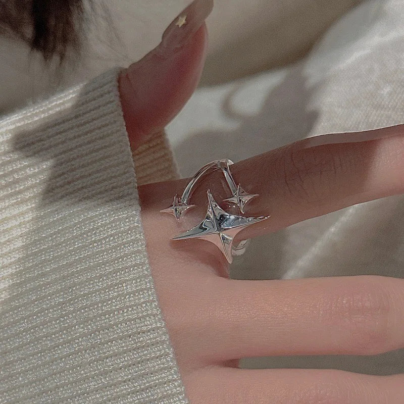 BF CLUB 925 Sterling Silver Handmade Women’s Irregular Ring