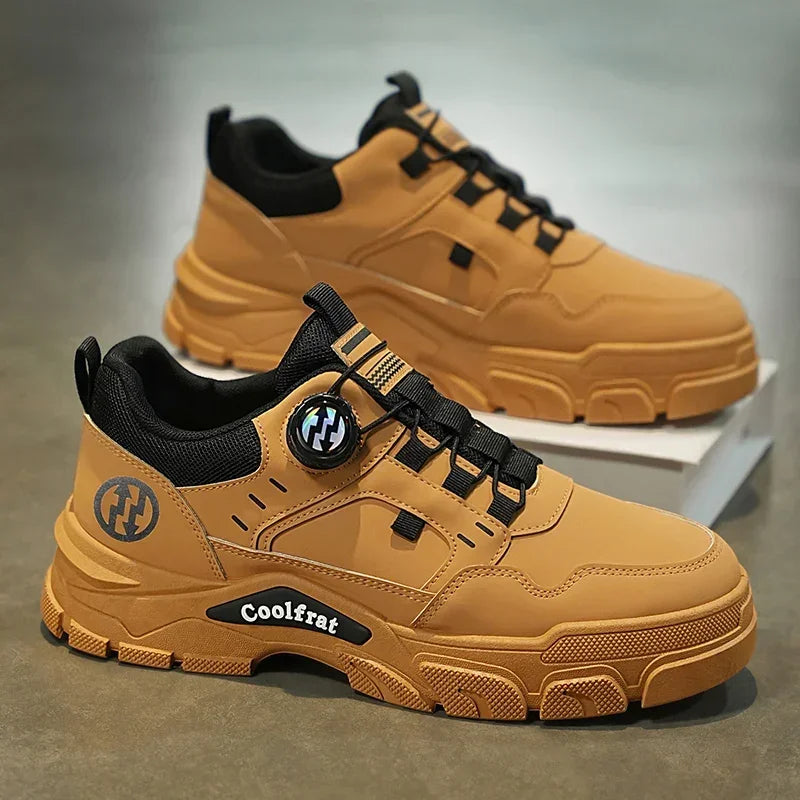 Men's Low-top Casual Sports Shoes with Rotating Buckle