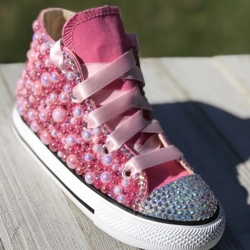 Rainbow Canvas Sneakers for Girls Birthday Party