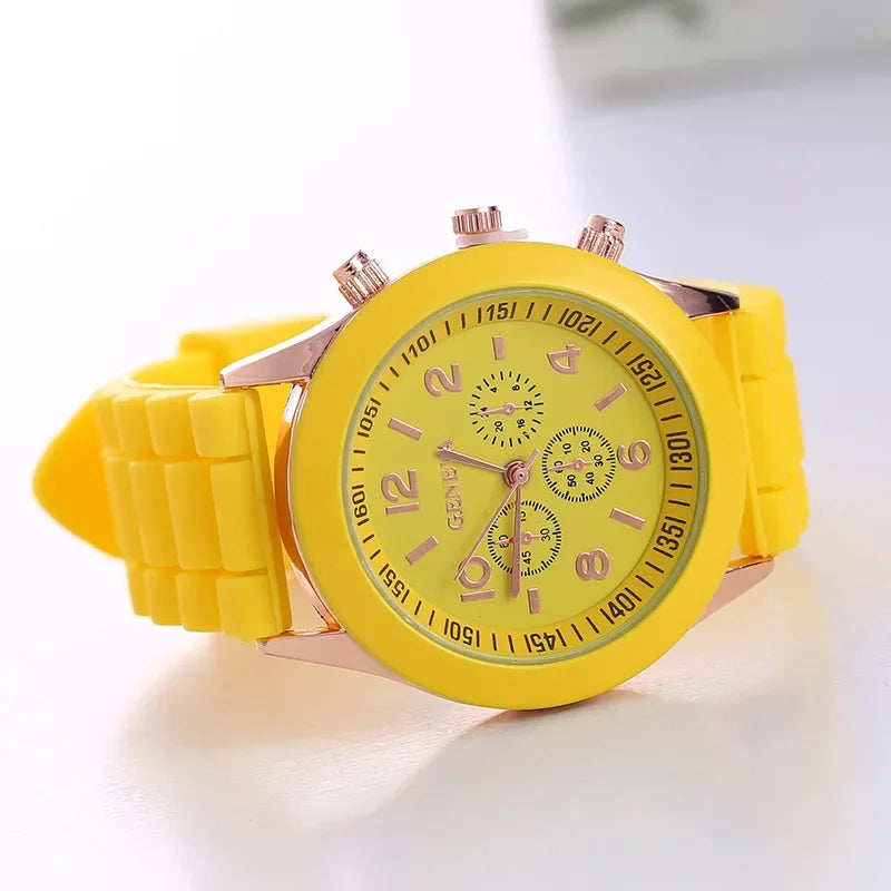 Luxury Silicone Strap Quartz Watch for Women by MALEY LifeStyle