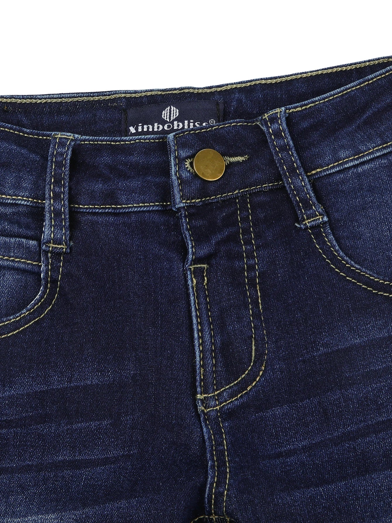 Boys Casual Stretch Denim Pants for 1-3 Years Old