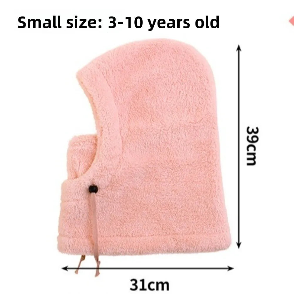 Unisex Plush Balaclava Hats for Children with Ear Protection