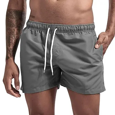 Men's Quick Dry Board Shorts with Pockets for Summer Beach