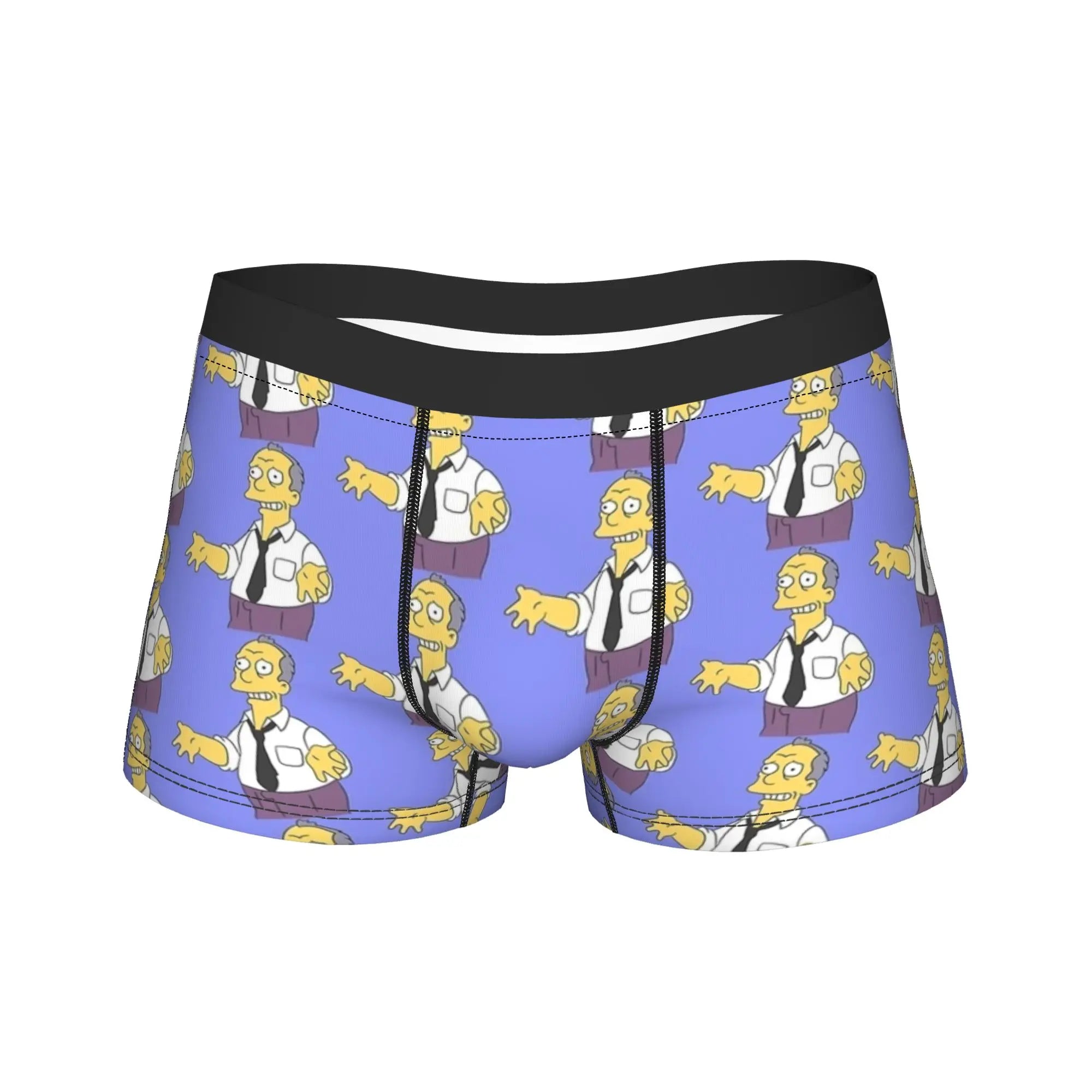 S-Simpsons Family Cartoon Characters Men's Boxer Shorts Plus Size
