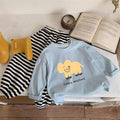 Cartoon Print Cotton Tees for Kids Casual Autumn Wear