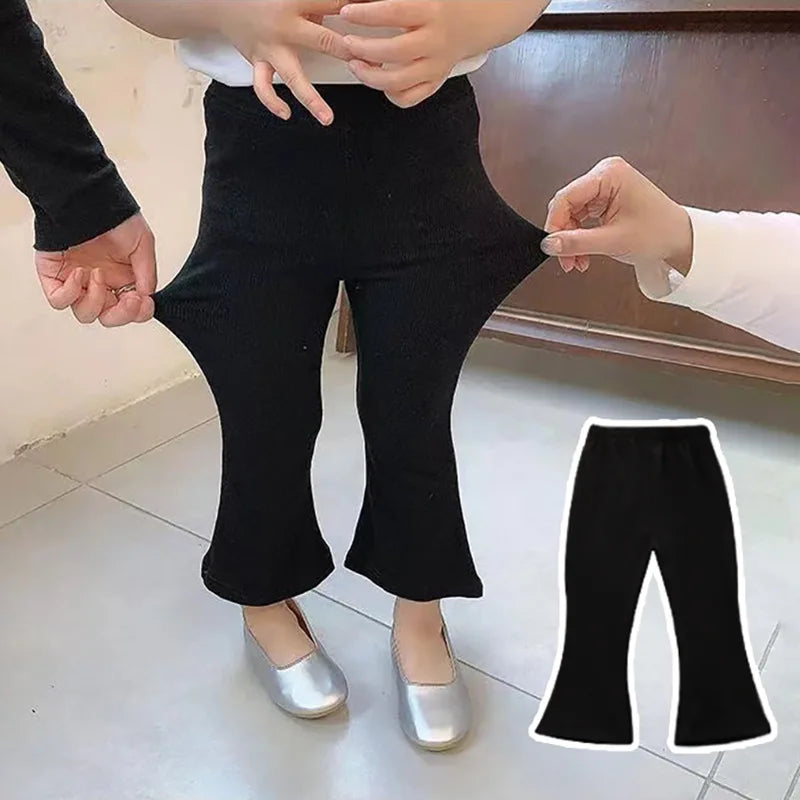 Korean Style Bootcut Pants for Baby Girls 1-6 Years