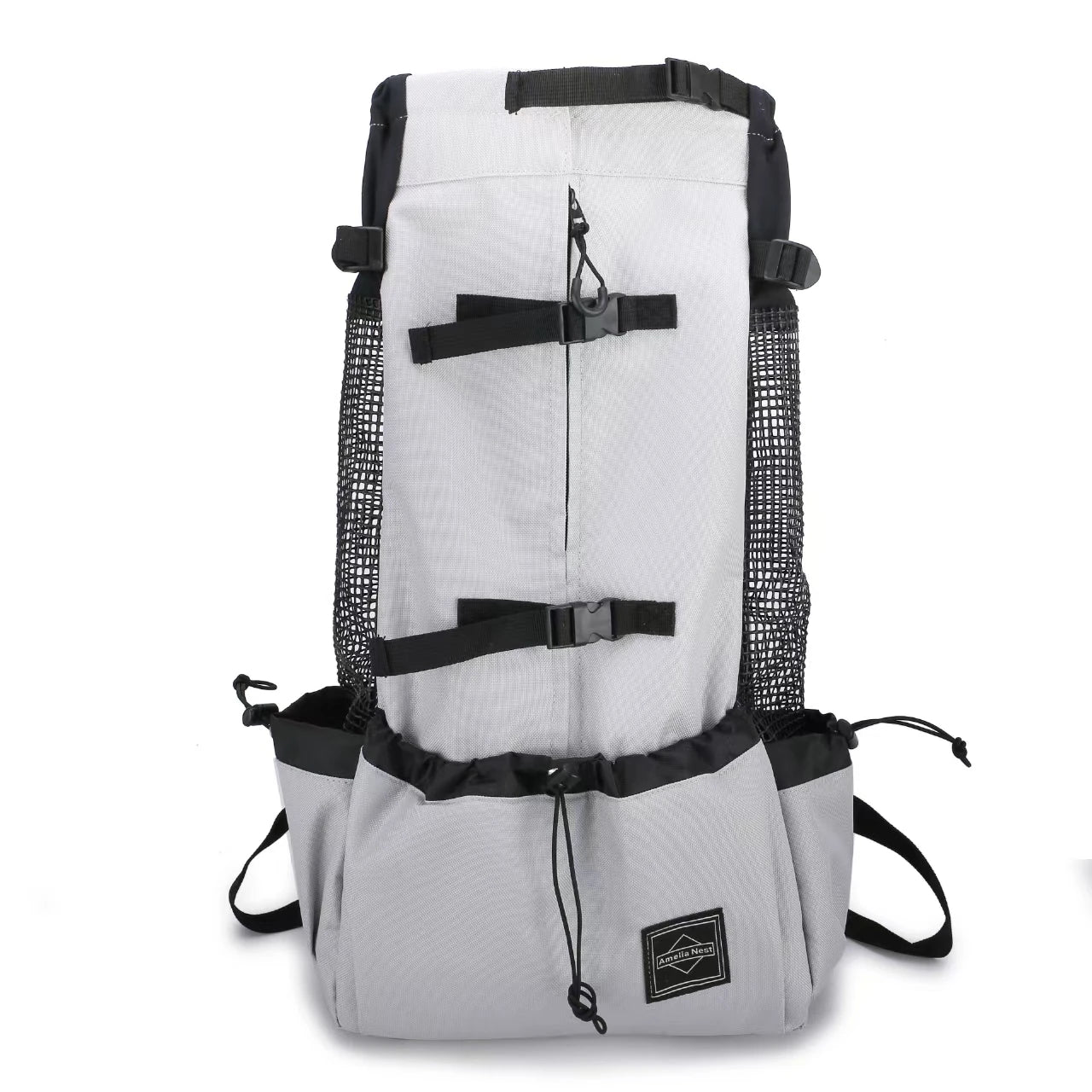 Durable Adjustable Nylon Pet Carrier Backpack for Medium Dogs