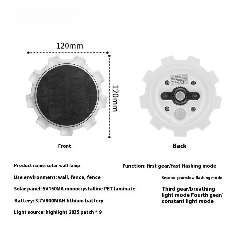 Solar Outdoor Light Modern Garden Lamps for Holiday Use